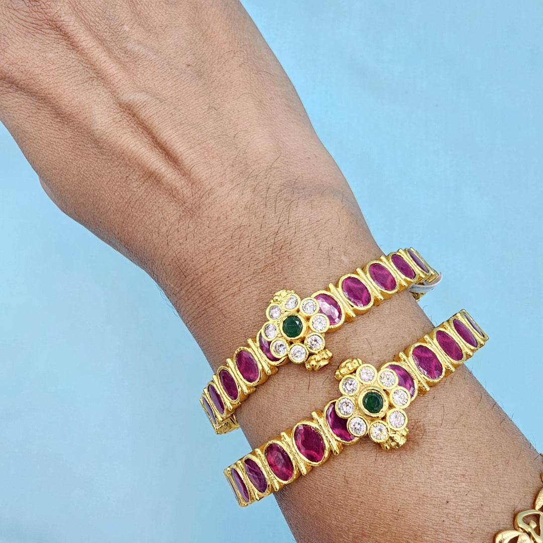 92.5 Ruby pink bangles
