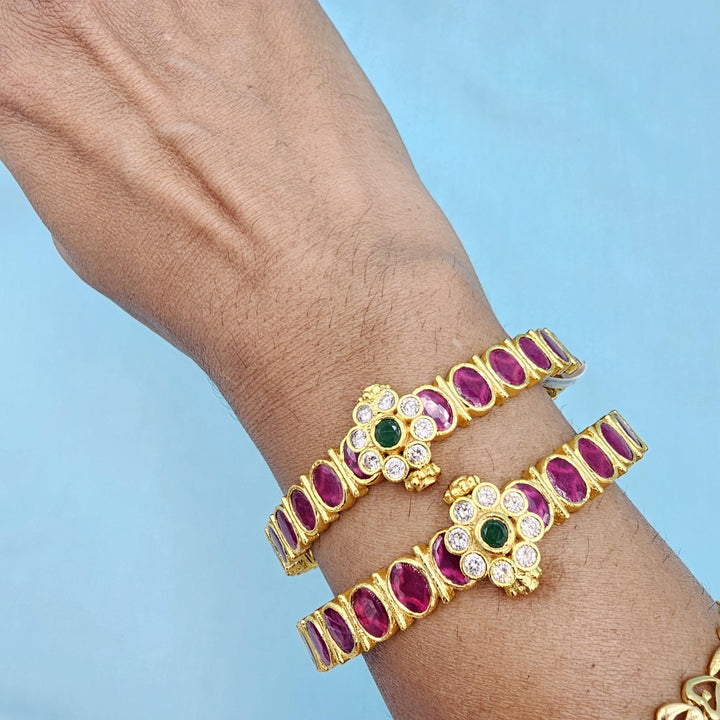 92.5 Ruby pink bangles