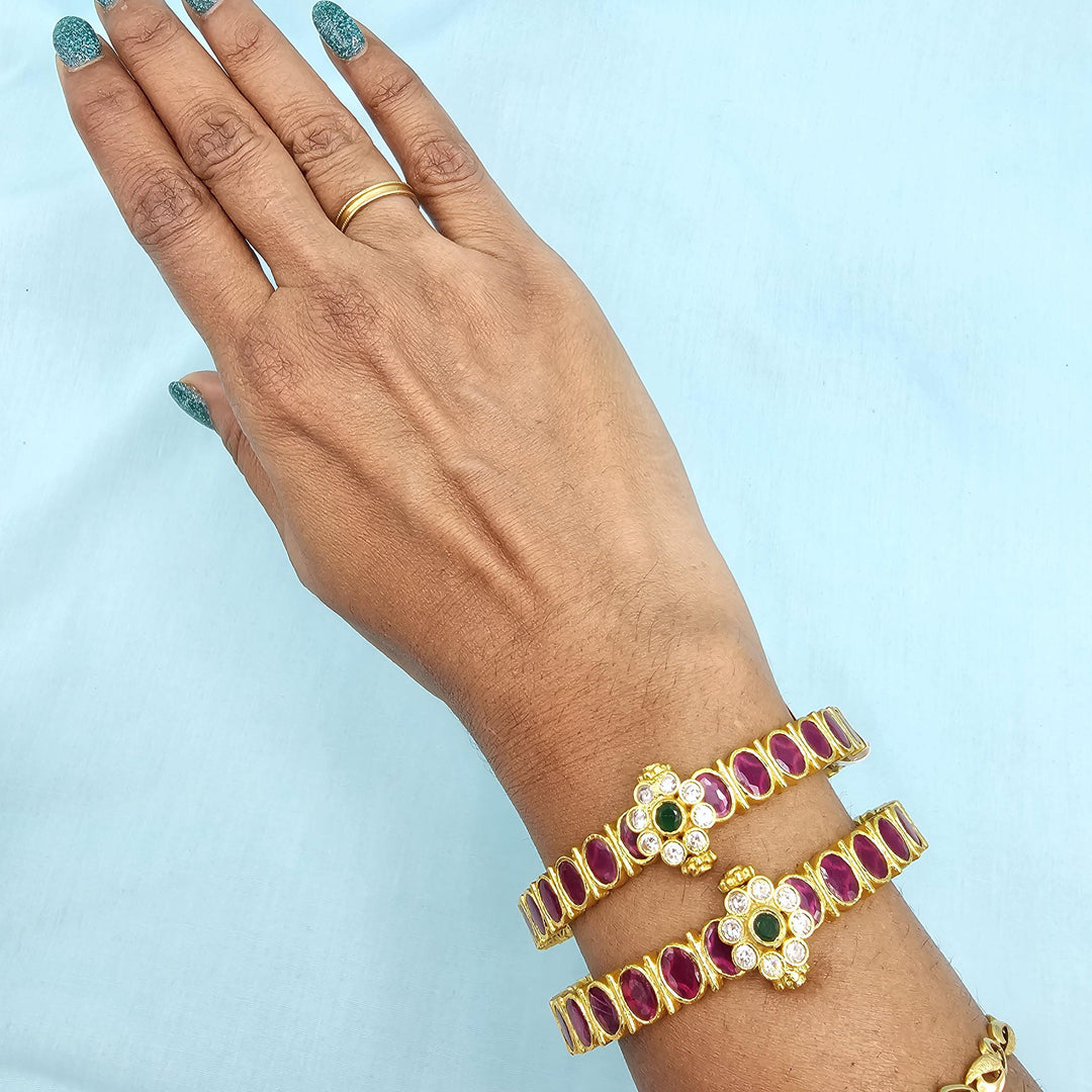 92.5 Ruby pink bangles
