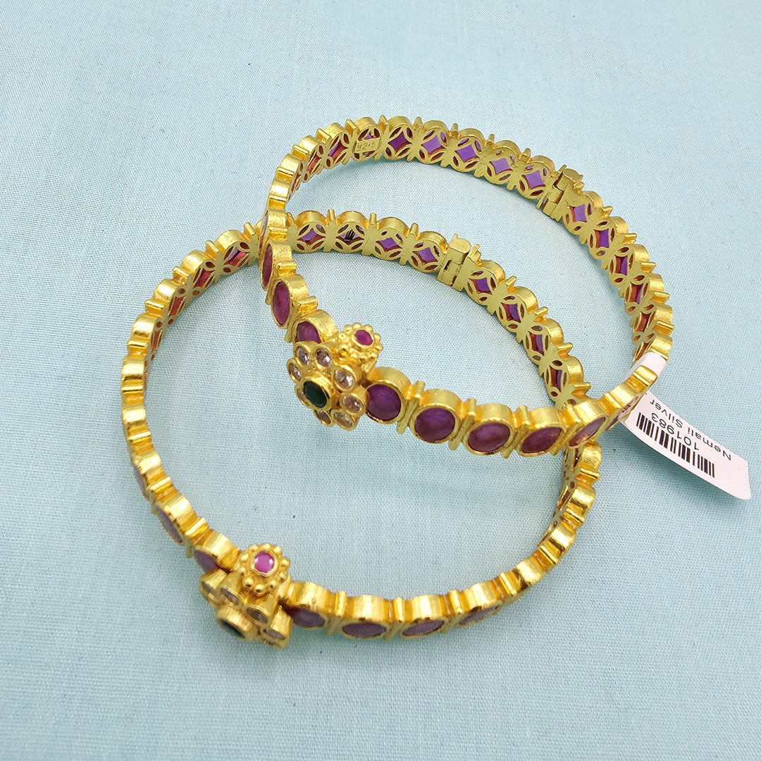 92.5 Ruby pink bangles