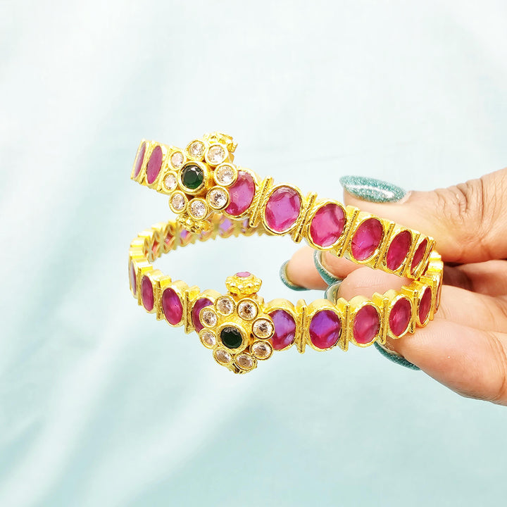 92.5 Ruby pink bangles