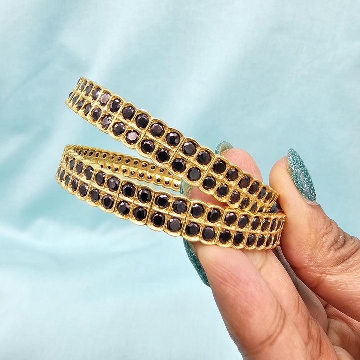 2.6 black Stone bangles