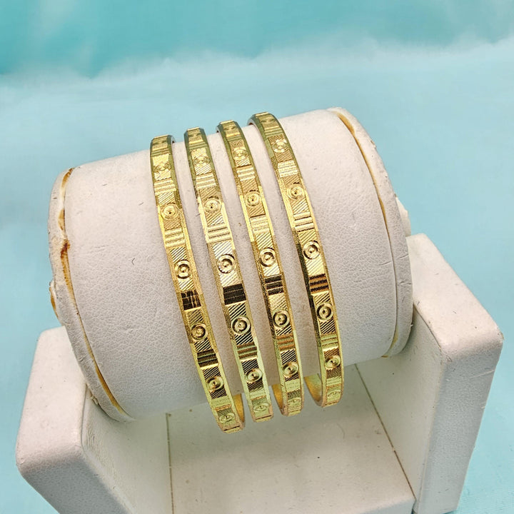 2.4sz Silver Plain bangles