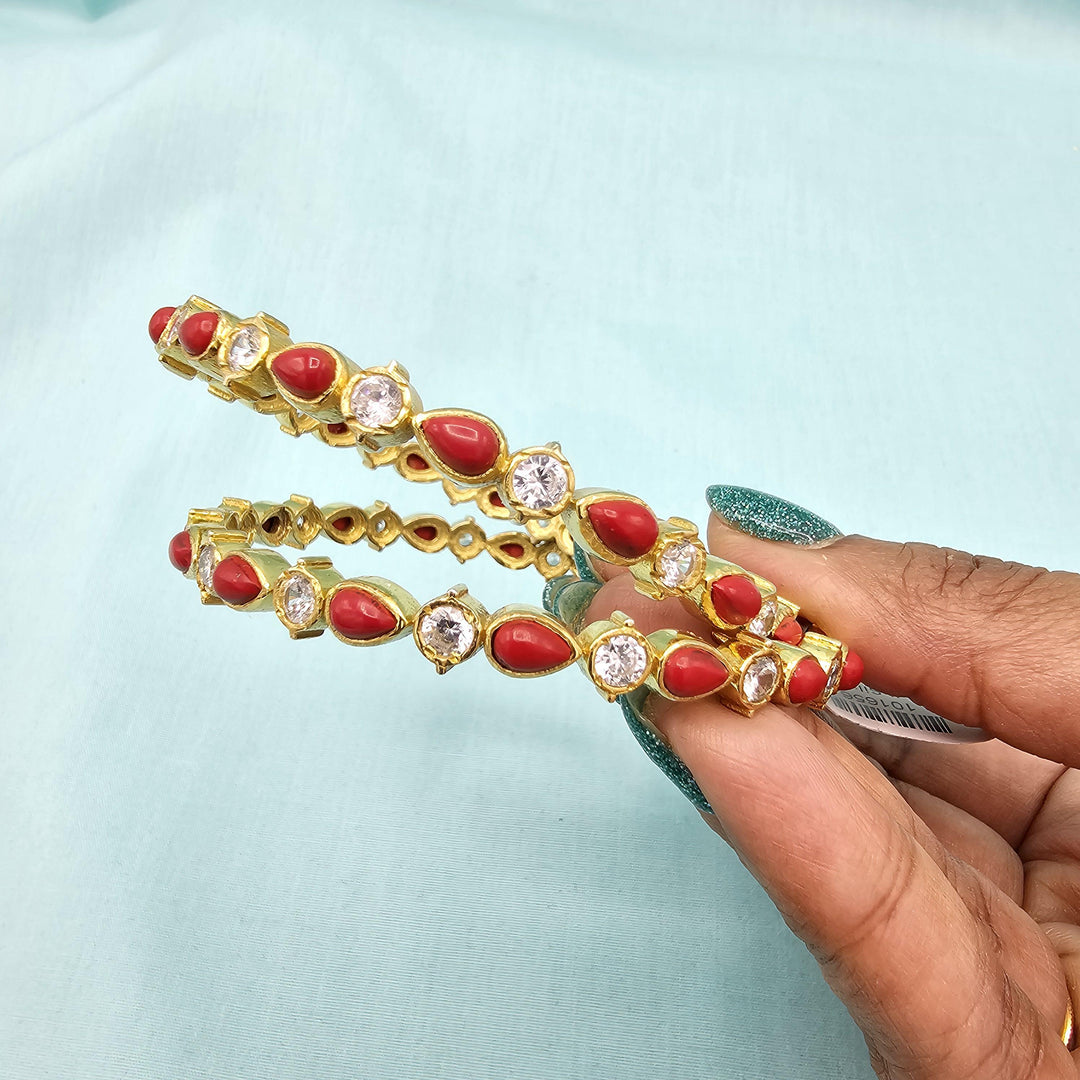 2.8 Coral Nakshi Bangles