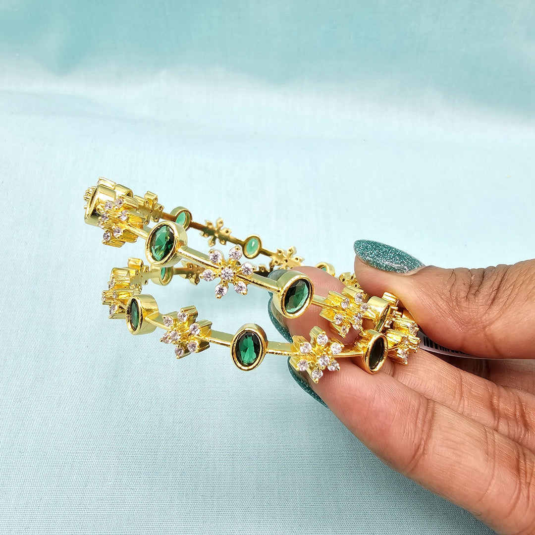 92.5 Emerald CZ bangles