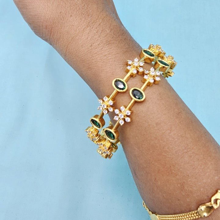 92.5 Emerald CZ bangles