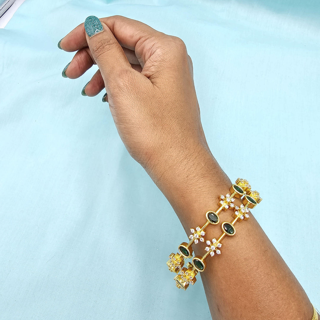 92.5 Emerald CZ bangles