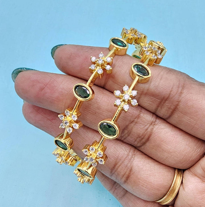 92.5 Emerald CZ bangles