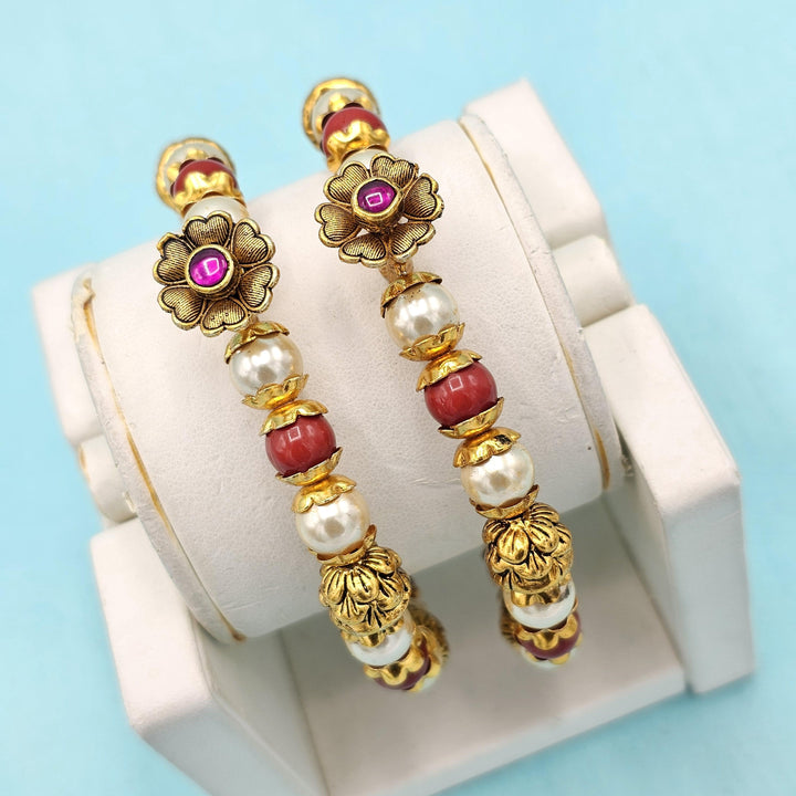 2.8 Silver Coral pearl Nakshi