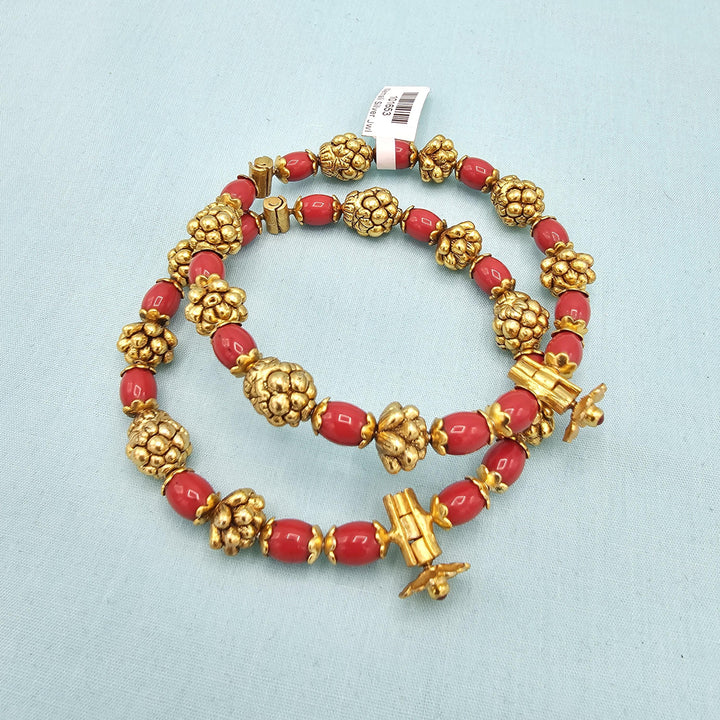 2.8 Coral Nakshi bangles