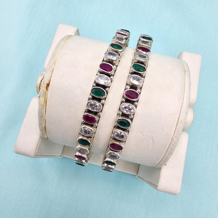 2.6 92.5 silver Oxidized bangles