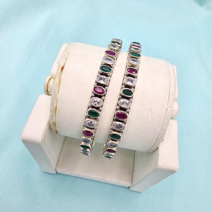 2.6 92.5 silver Oxidized bangles