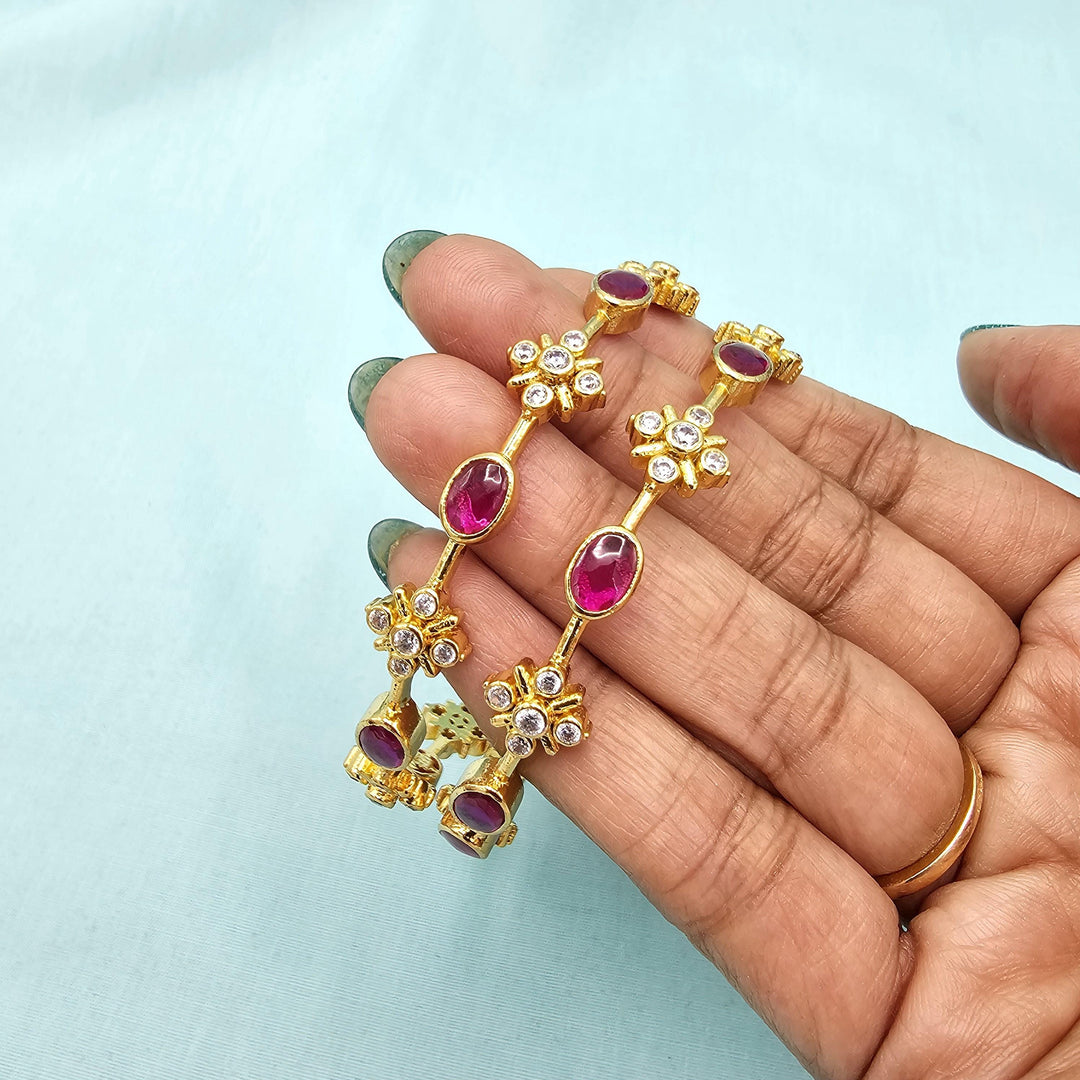 2.6 Silver Ruby BangleS