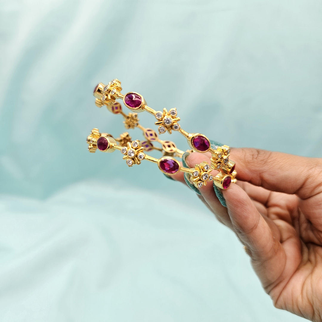 2.6 Silver Ruby BangleS