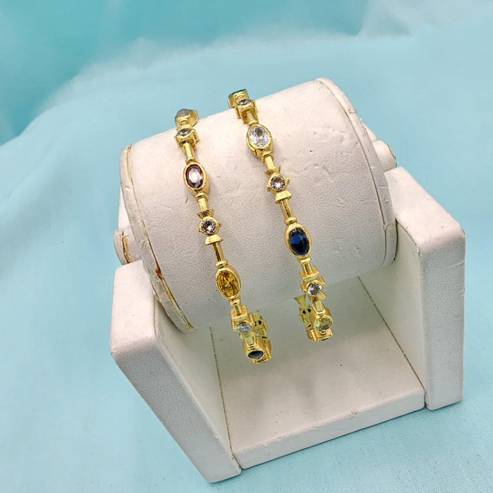 2.6 Silver Navaratna bangles