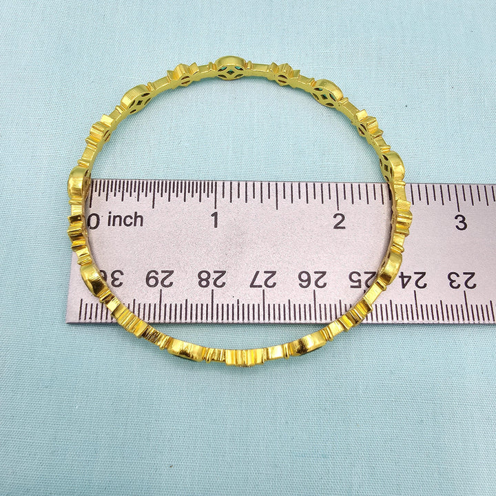 2.6 Cz Green white bangles