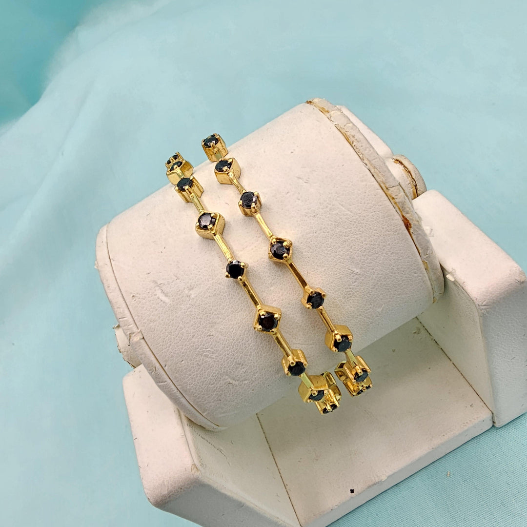 Black Stone silver set