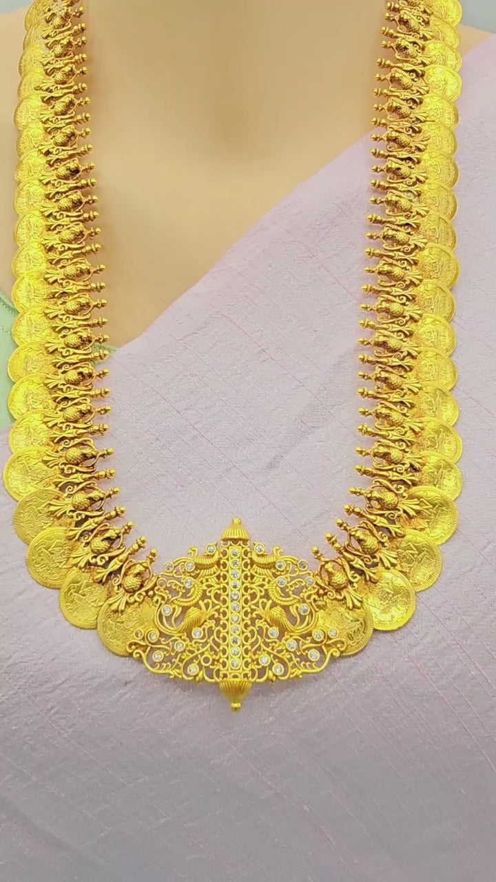 Lakshmi CZ Kasulaperu Necklace