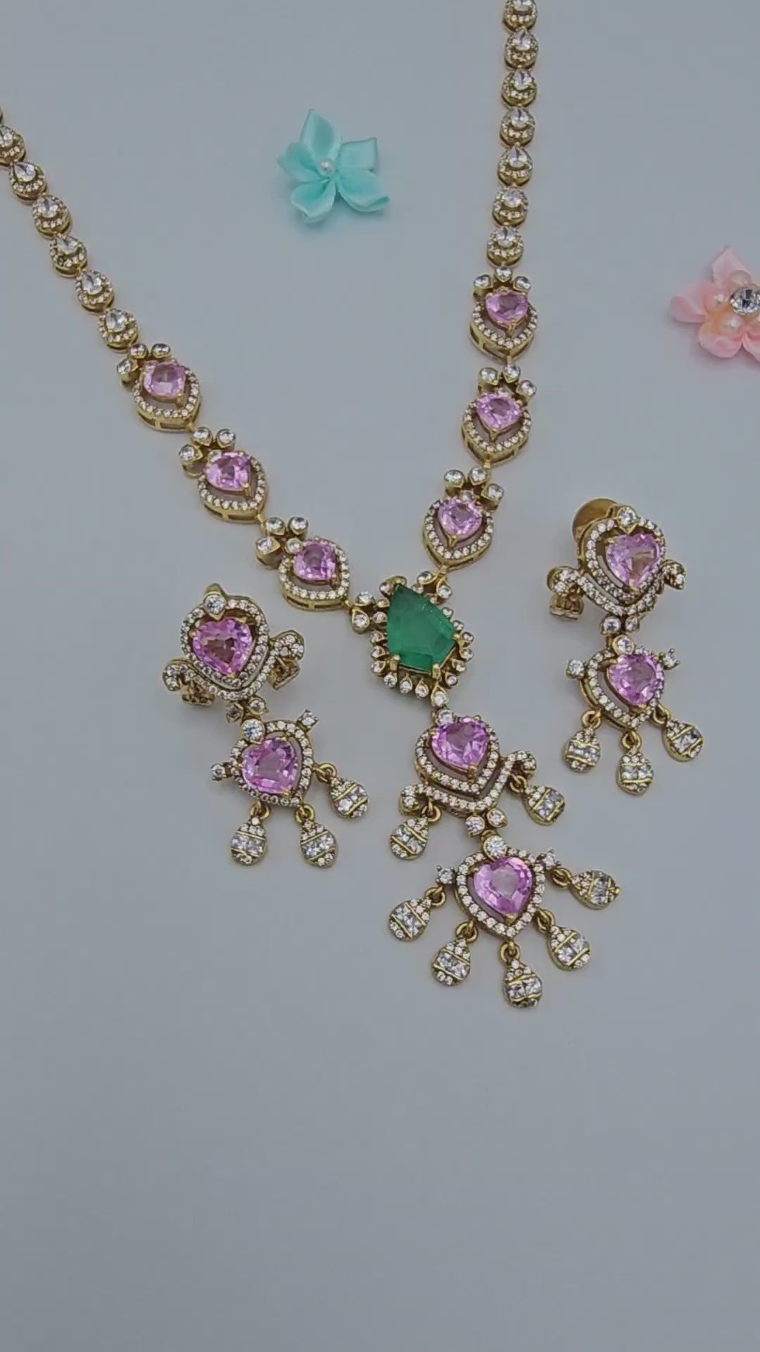 Pink Sapphire Necklace