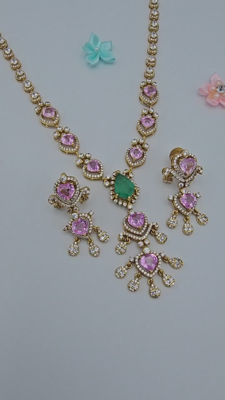 Pink Sapphire Necklace