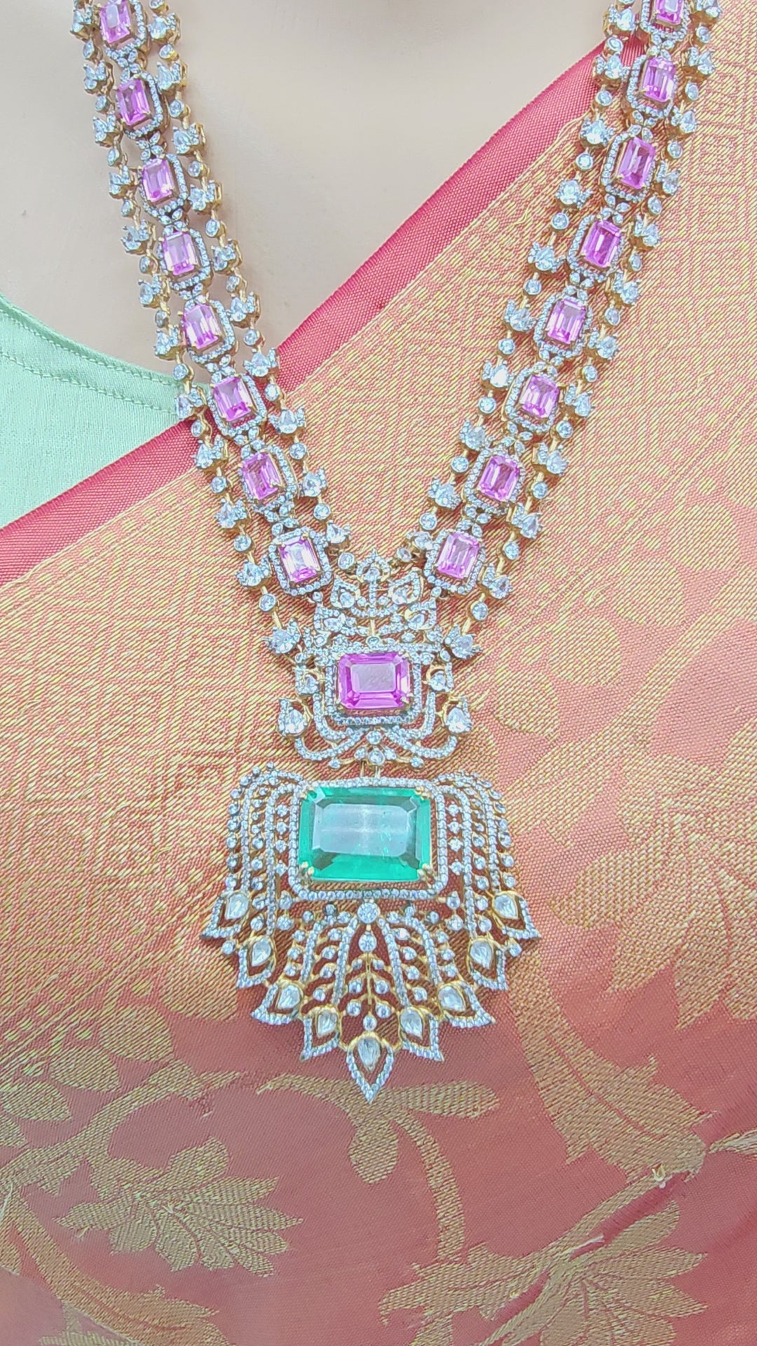 Pink Sapphire Necklace