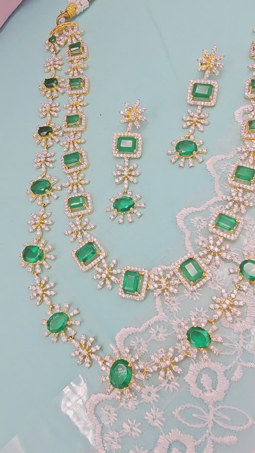 Emerald Diamond Necklace