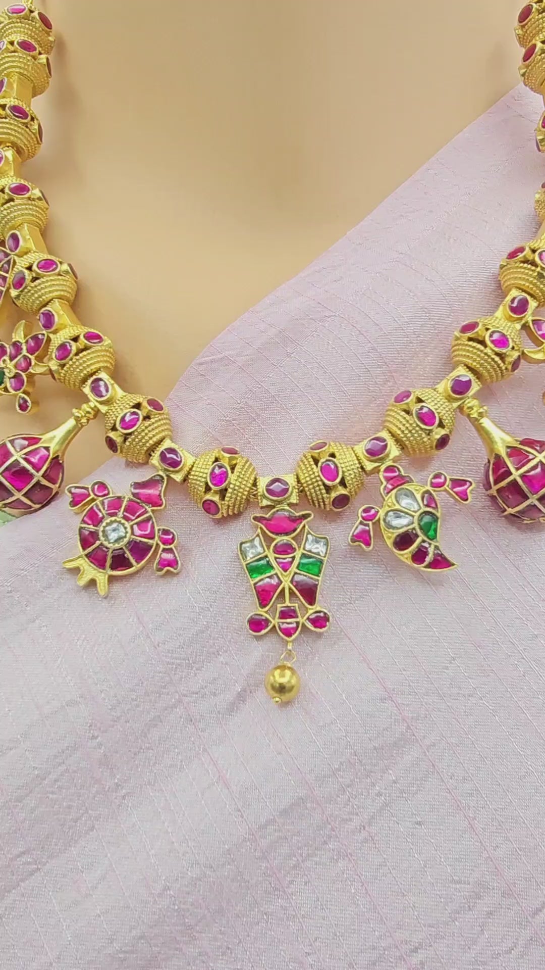 Temple Kundan Necklace