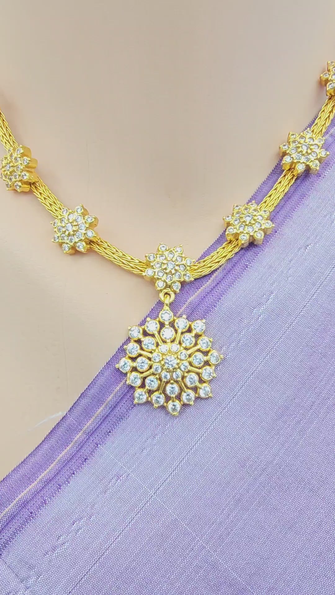 Short CZs Necklace Set