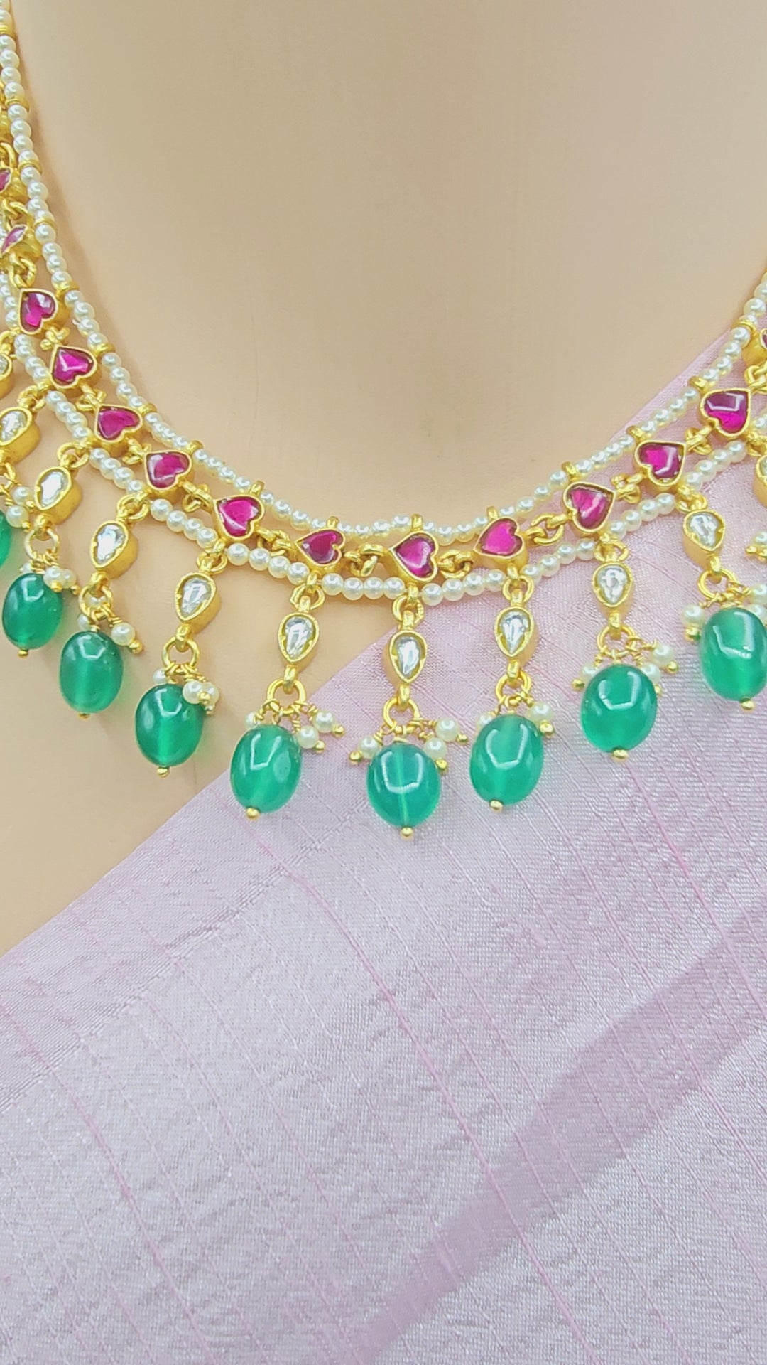 Kundan beads Necklace