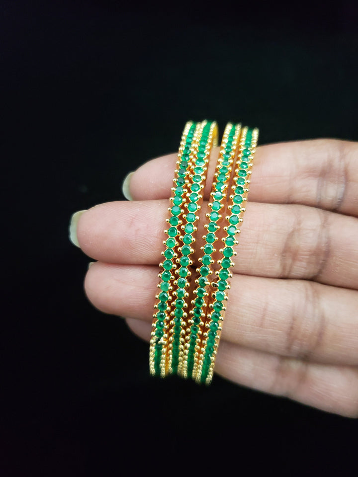 Emerald bangles