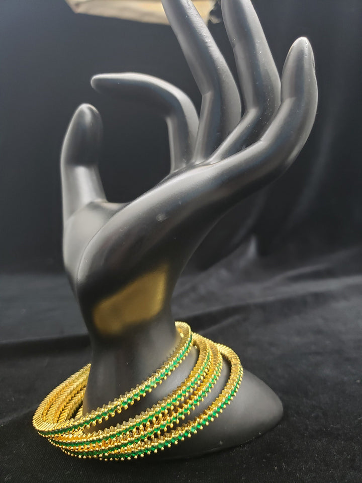 Emerald bangles