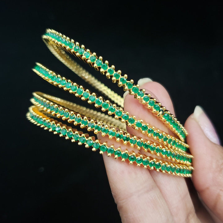Emerald bangles